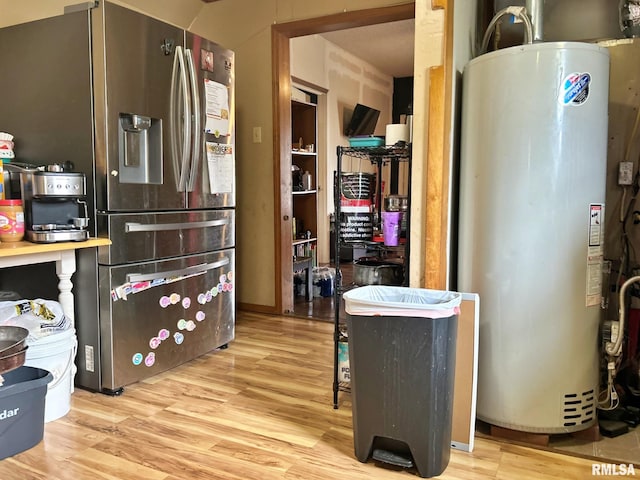 interior space with water heater