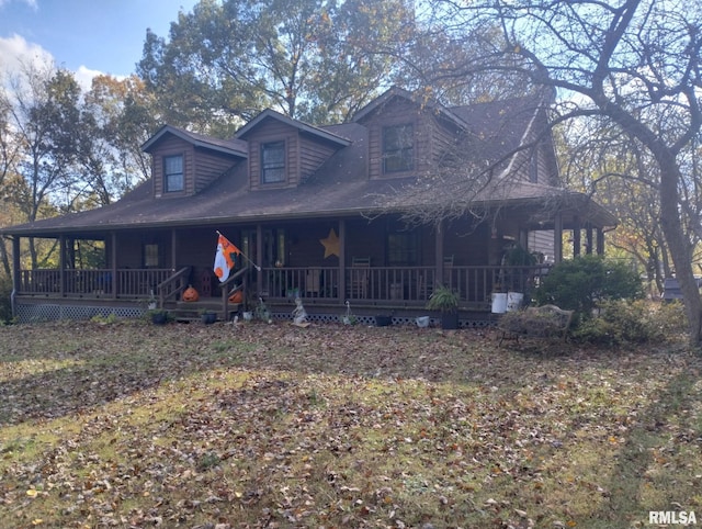 farmhouse with a porch