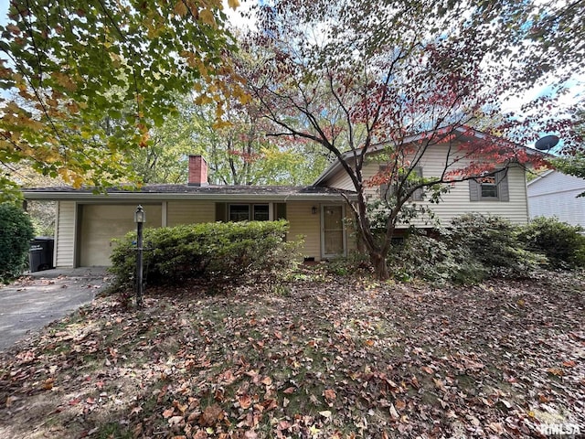 tri-level home featuring a garage