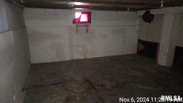 view of basement