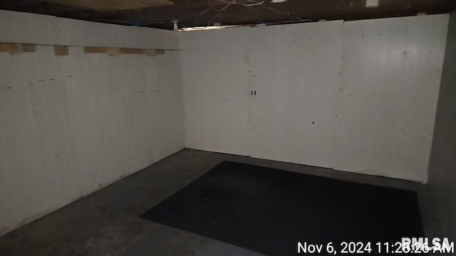 view of basement