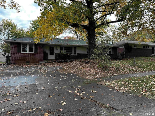 view of ranch-style house