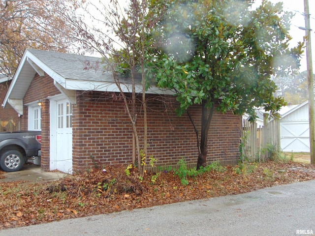 view of home's exterior