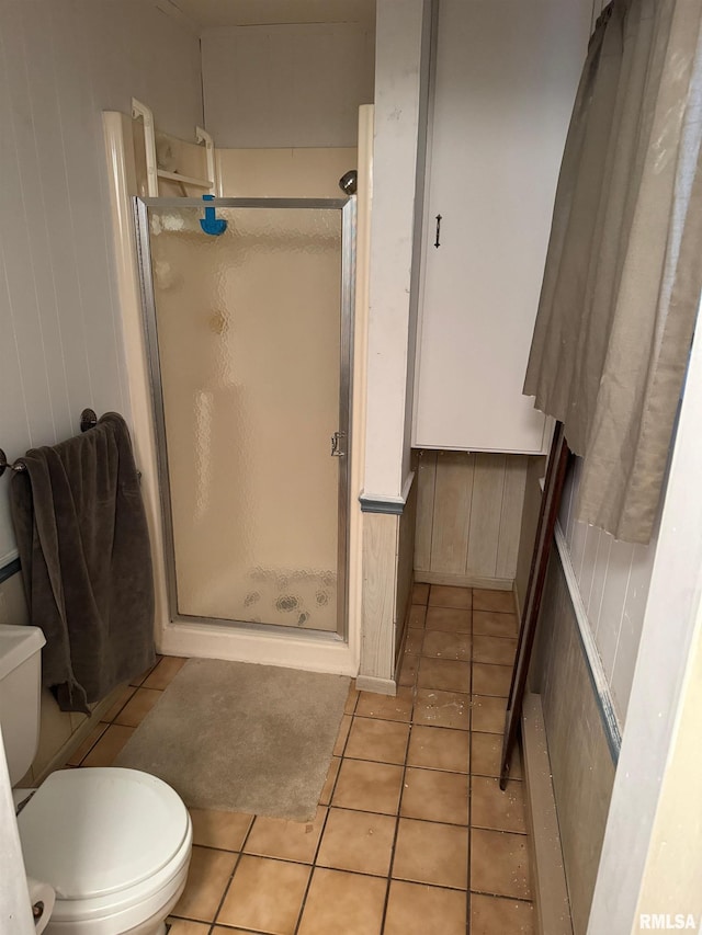 309 E Gelston St, Valier, IL 62891 - full bathroom featuring a stall shower and tile patterned flooring