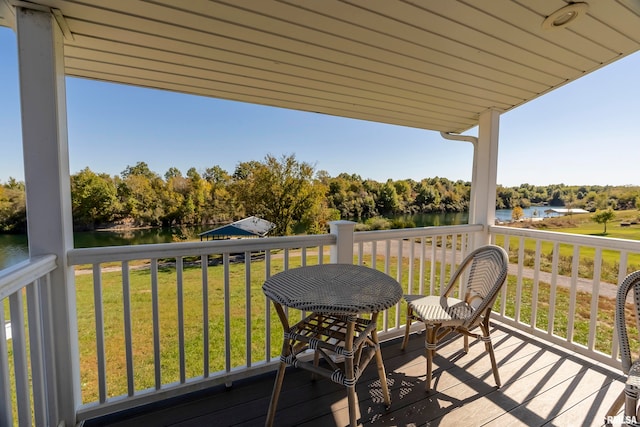 75 Bedrock Rdg, Elkville, IL 62932 - balcony with a water view