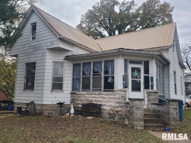 view of front of home