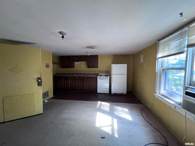 kitchen featuring sink and white appliances