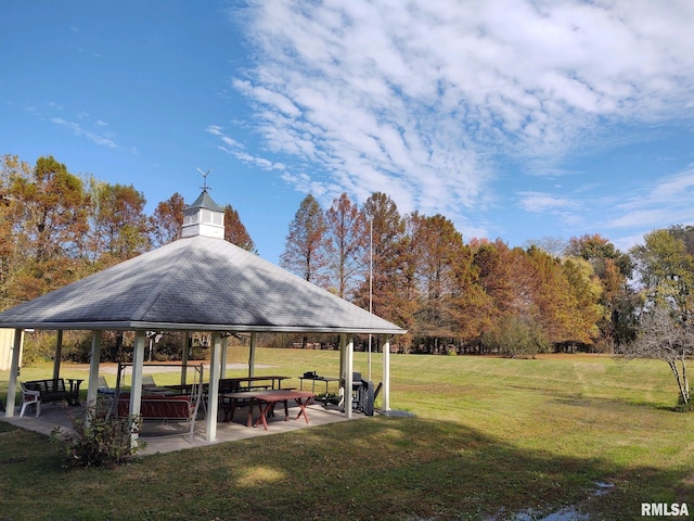 20366 Noisy Goose Ln, Olive Branch, IL 62969 - view of community featuring a gazebo and a lawn