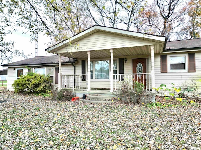 view of front of house with a porch