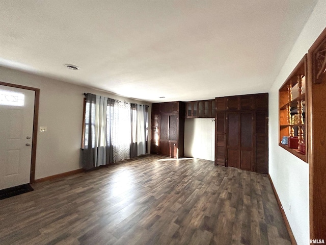 foyer featuring dark hardwood / wood-style flooring