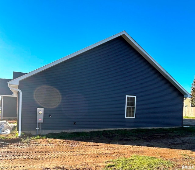 view of side of property