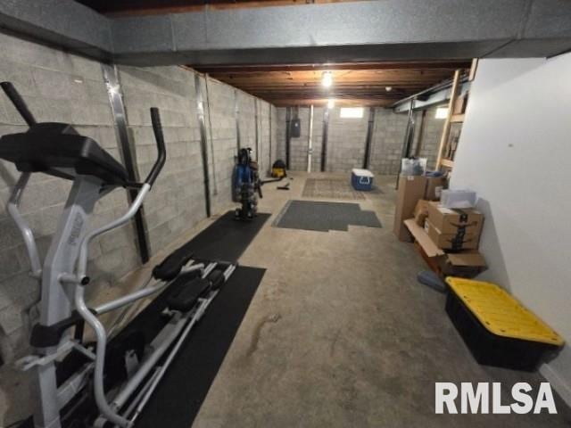 view of workout area