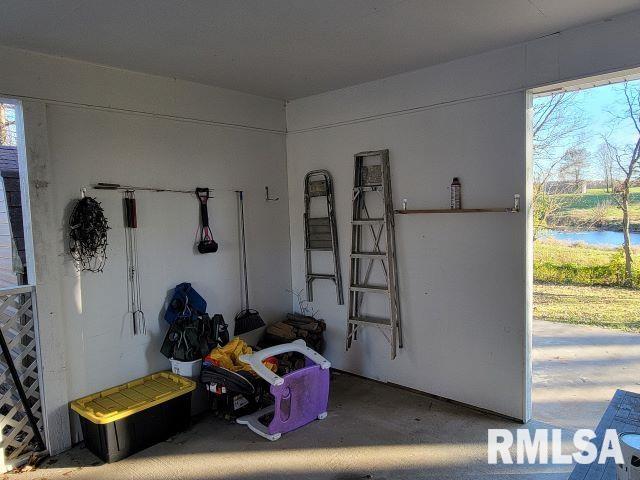 miscellaneous room with concrete flooring