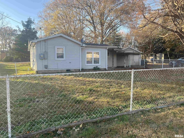 202 S Elm St, Cambria, IL 62915 - view of front of home with crawl space