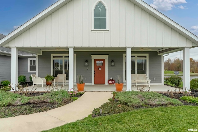 view of front of house with a porch