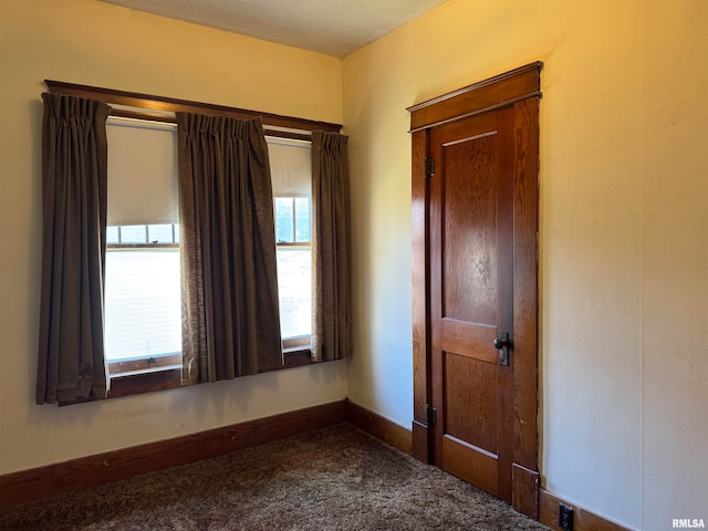 view of carpeted empty room