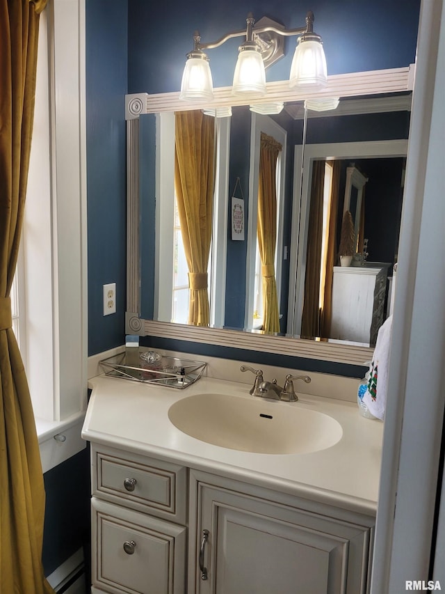 bathroom with vanity