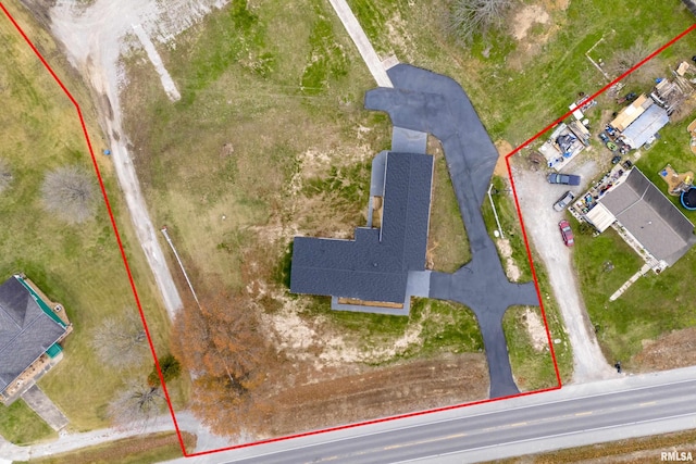 7837 State Highway 37, Benton, IL 62812 - aerial view of property's location with property parcel outlined