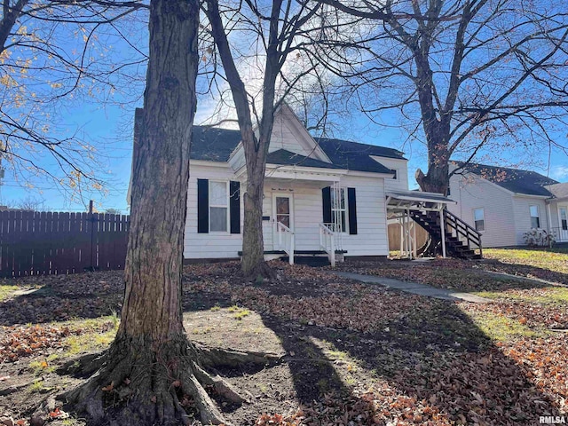 view of front of home