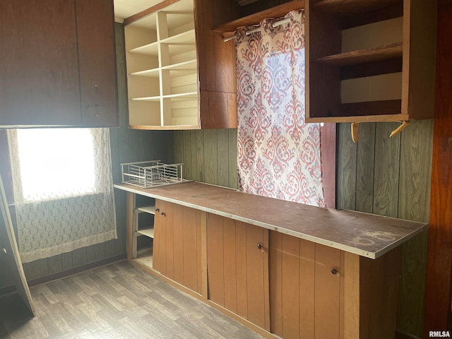 kitchen featuring light hardwood / wood-style floors