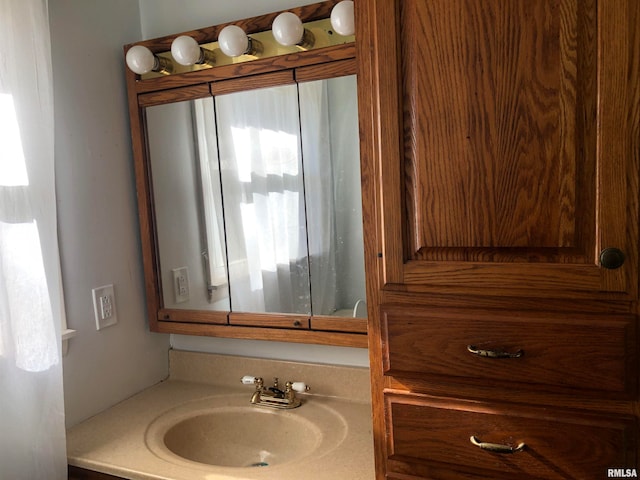 bathroom featuring vanity