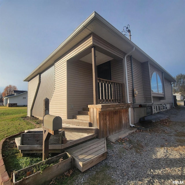 view of back of property