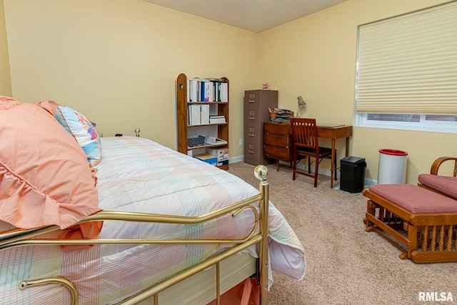 bedroom featuring carpet