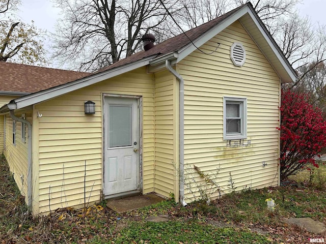 view of back of property