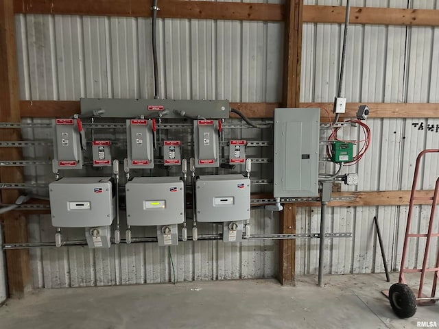 utility room featuring electric panel