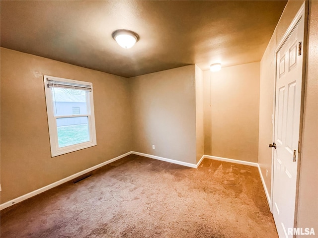 view of carpeted empty room