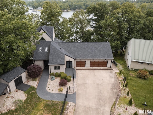 12225 Pebble Point Rd, Marion, IL 62959 - aerial view of property and surrounding area with a large body of water