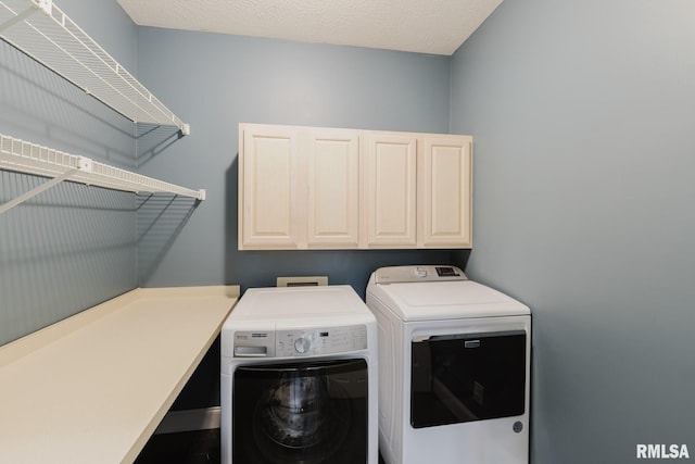 12225 Pebble Point Rd, Marion, IL 62959 - laundry area featuring independent washer and dryer and cabinet space