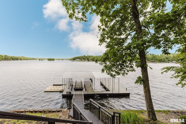 12225 Pebble Point Rd, Marion, IL 62959 - dock featuring a water view