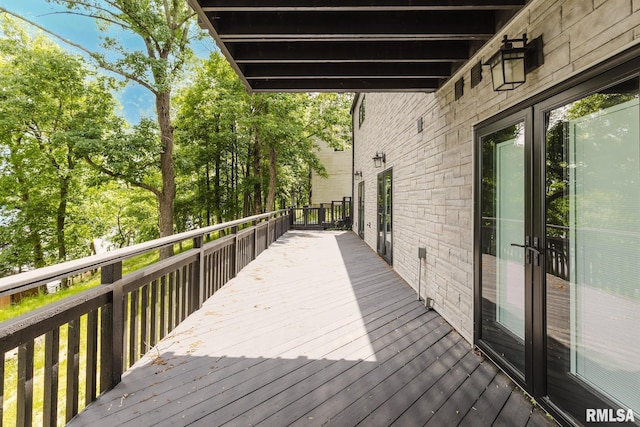 12225 Pebble Point Rd, Marion, IL 62959 - view of wooden deck