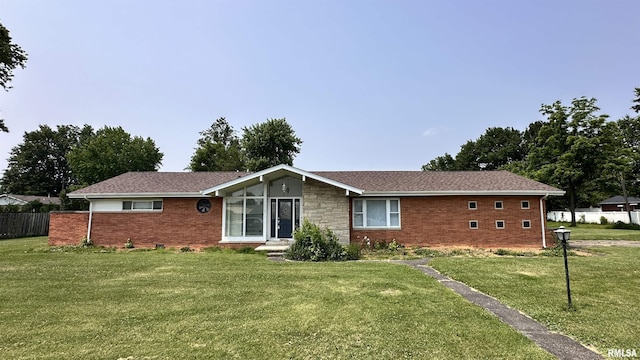 1107 E Cleveland St, West Frankfort, IL 62896 - rear view of house featuring brick siding