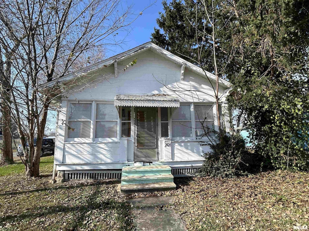 view of bungalow-style home