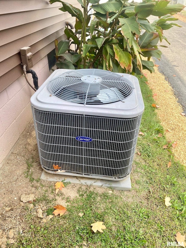 exterior details with central AC unit