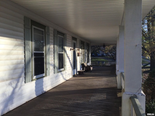 view of patio with covered porch