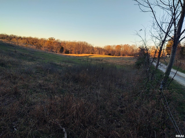 view of nature featuring a rural view