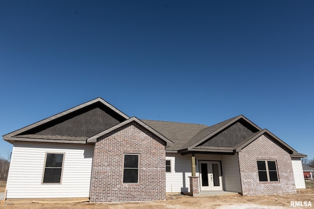 view of front of house featuring french doors