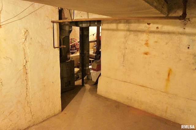 view of basement