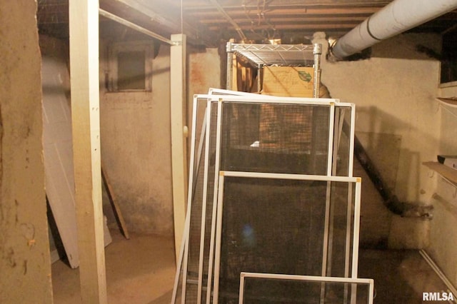 view of basement