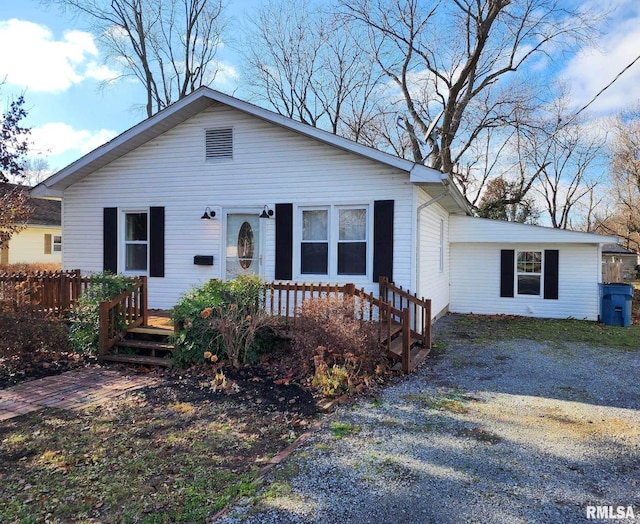 view of front of home