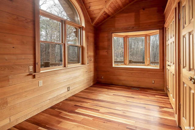 221 Poplar Lake Rd, Makanda, IL 62958 - unfurnished sunroom with lofted ceiling and plenty of natural light