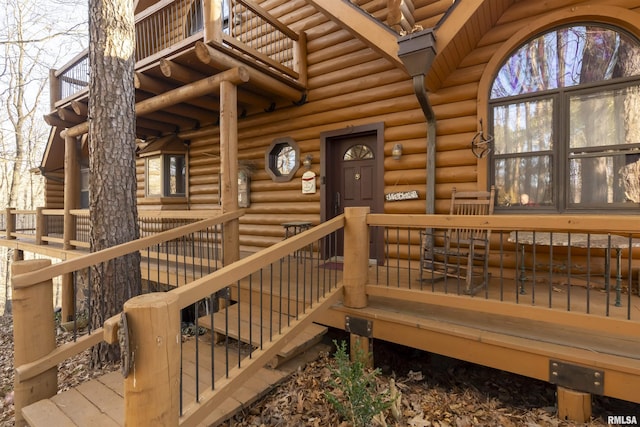 221 Poplar Lake Rd, Makanda, IL 62958 - view of wooden deck