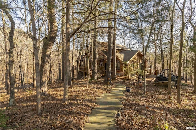221 Poplar Lake Rd, Makanda, IL 62958 - view of community with a wooden deck