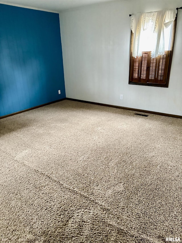 view of carpeted empty room