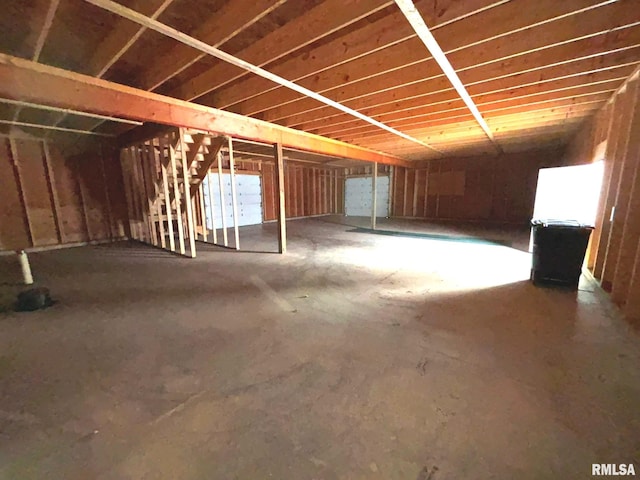 view of basement