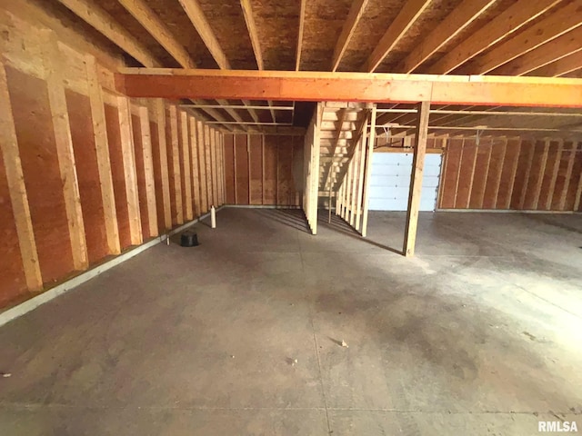 view of basement