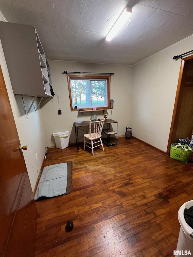 bathroom featuring wood-type flooring